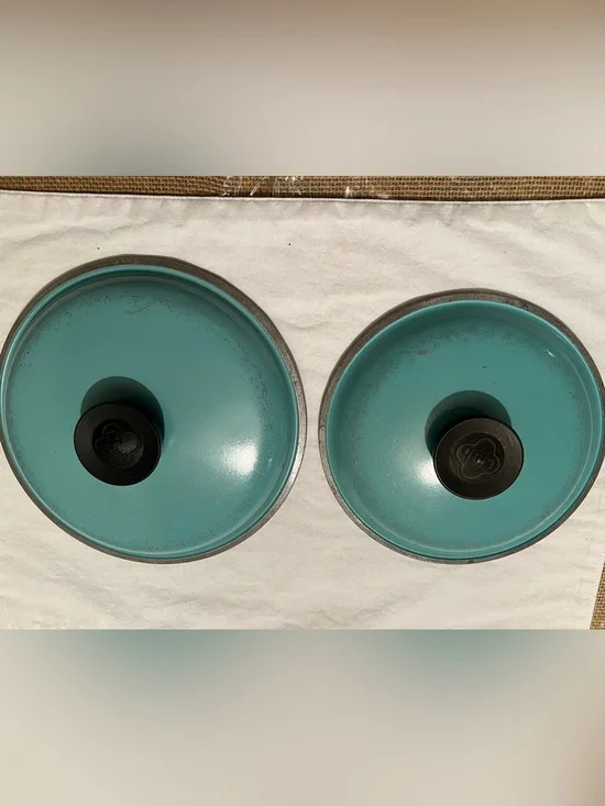Vintage Club turquoise Pot Replacement Lids- Set of 2
