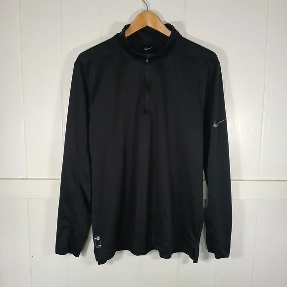 Nike The Heist 1/4 Zip Pullover Mens Large Black BV6044-010 Graphic Activewear