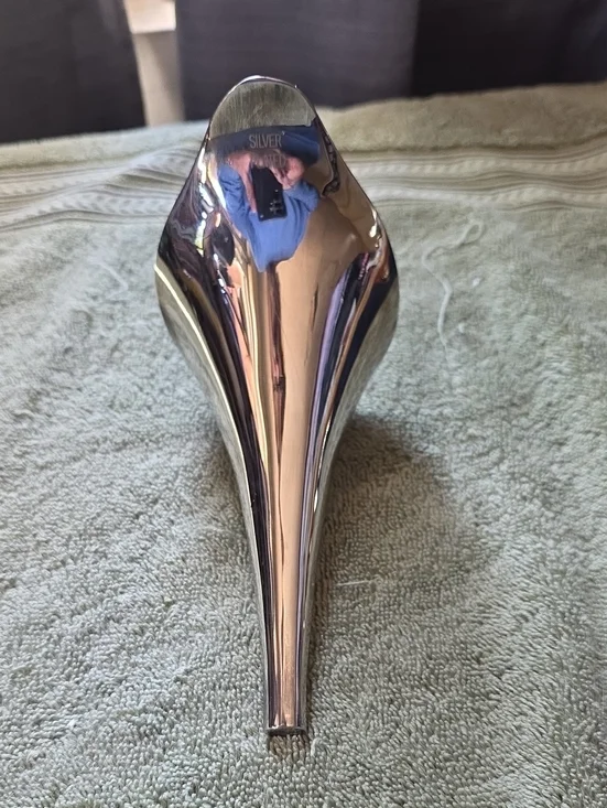 Polished Silver Plated Decorative Funnle