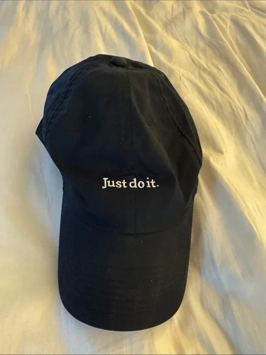*Nike Black Hat with White 