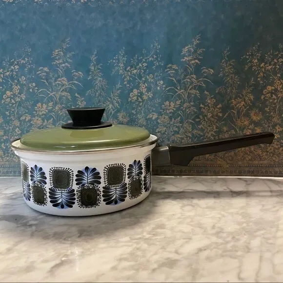 Vintage Austria Email Enamel Pot