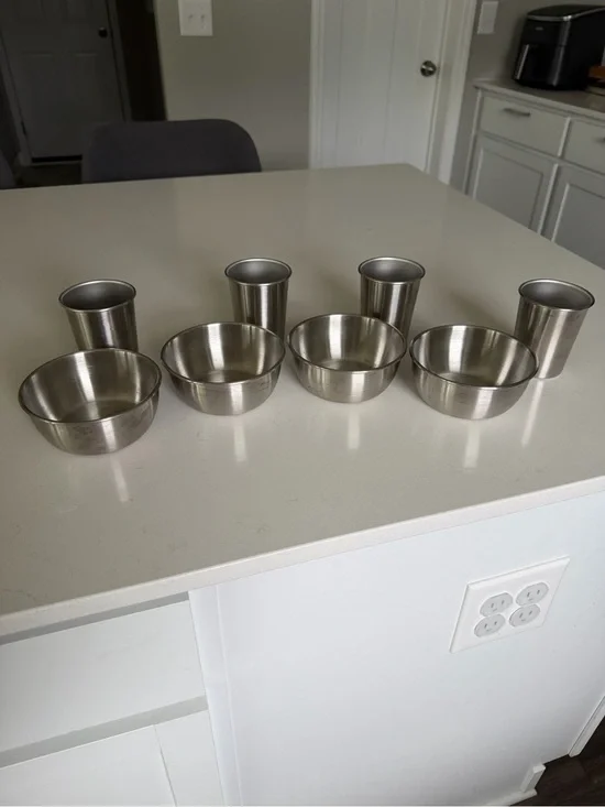 Kids 18/8 Stainless Steel cups and bowls