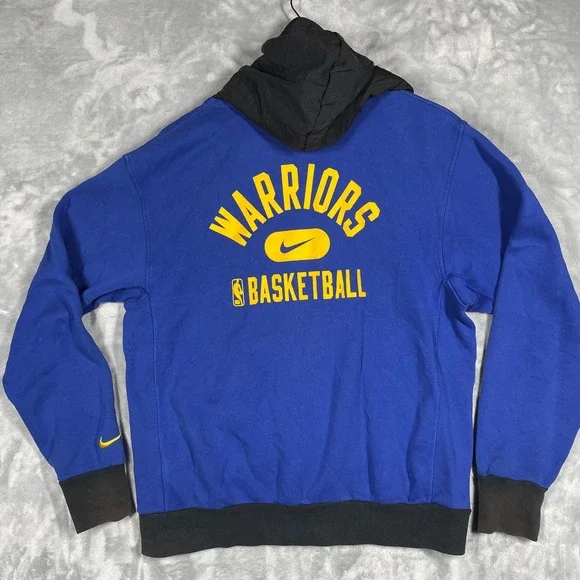 Nike Golden State Warriors NBA 75th Anniversary Full Zip Tech Hoodie Blue Mens M