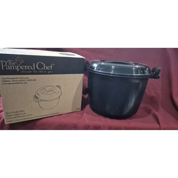 Pampered Chef Rice Cooker Plus - 2779 Open And Lightly Used Still Excellent Cond