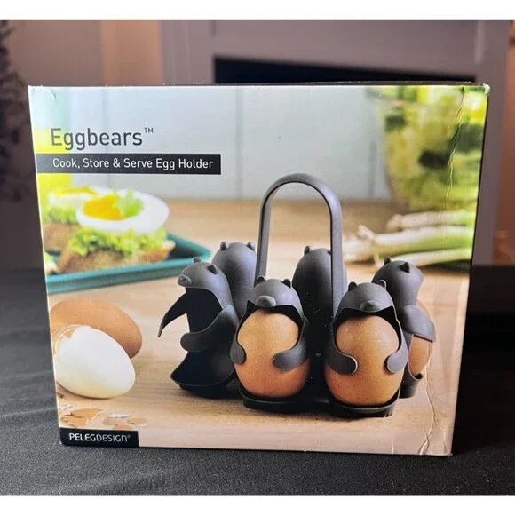 Eggbears - Cook, Serve, Store Egg Holder  - 6 eggs (NEW)