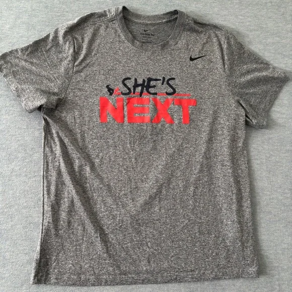 Nike Dri-FIT Houston Texans Shes Next Gray Heather Graphic T-Shirt XL Mens