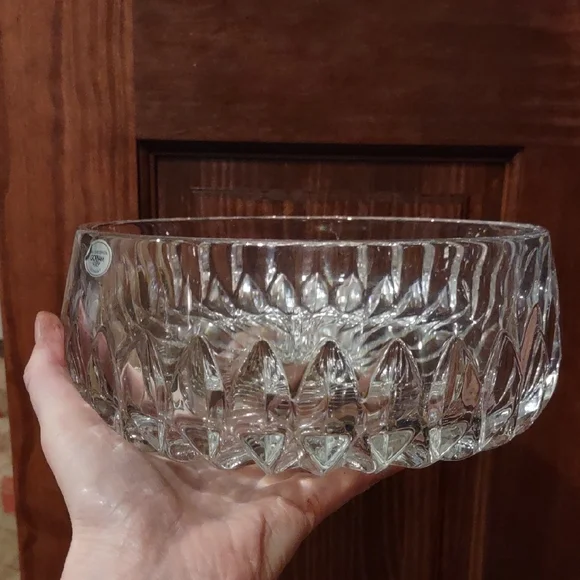 Gorham Full Lead Crystal Made In Germany Crystal Bowl, New, 8''