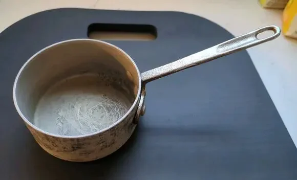 Vintage Super-Maid 1-1/4 Cup Cast Aluminum Butter Melter Saucepan - 