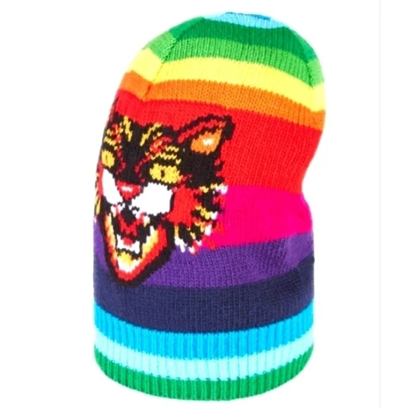 Gucci 2017 Rainbow tiger wool Beanie,special Edition.