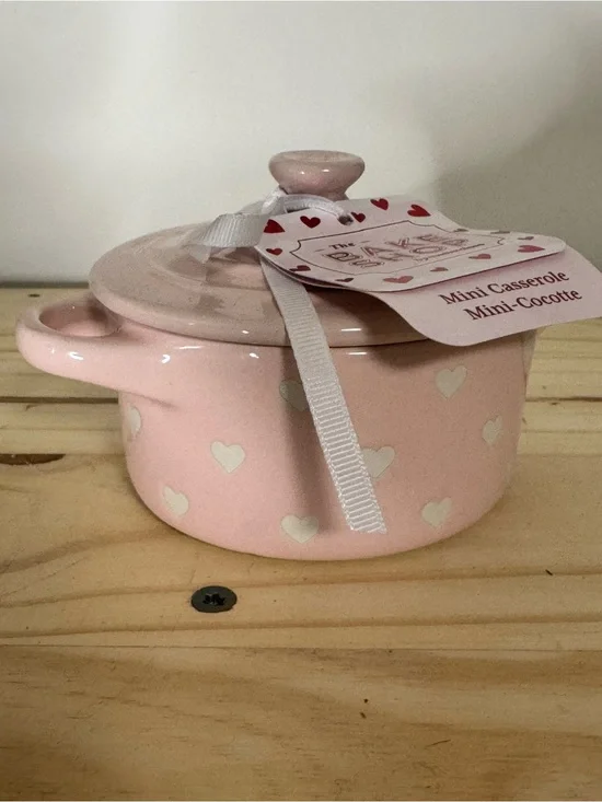 Pink Heart Mini Casserole Dish