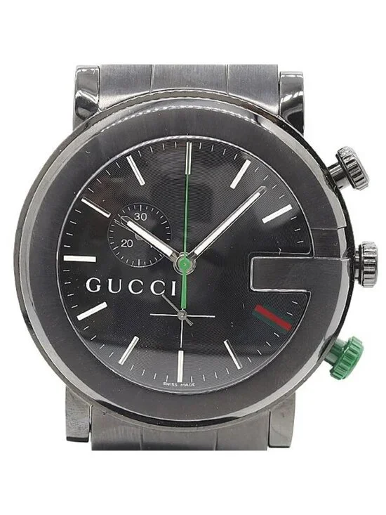 Gucci Round Quartz Black Dial Watch