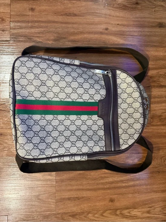 Vintage Gucci Ophidia Backpack featuring the classic GG Supreme canvas Used