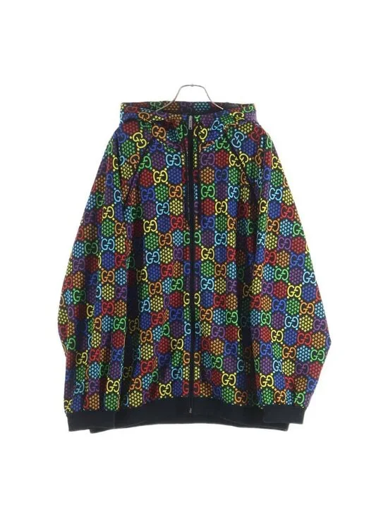 Gucci GG Psychedelic Zip Up Hoodie Multi