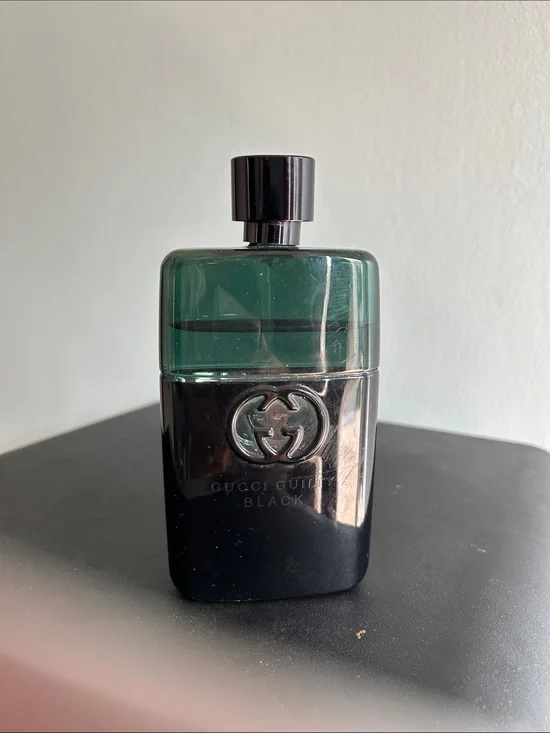 Gucci Black Eau de Toilette Bottle - Green and Black