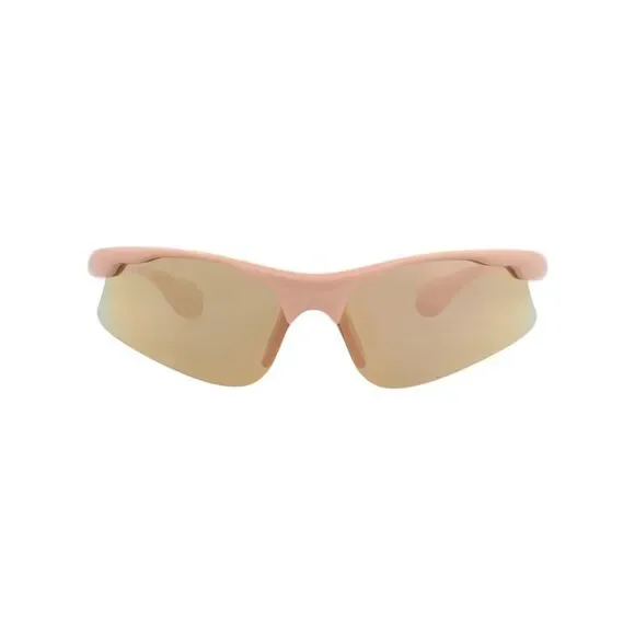 Gucci Shield-Frame Injection Sunglasses Pink Mens