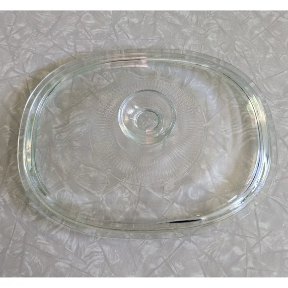 Pyrex Corningware Sunburst F12C Oval Replacement Lid 9.5