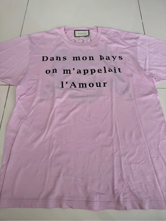 Gucci Pink Cotton Tee