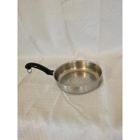 Farberware Aluminum Stainless Steel Frying Pan Skillet NYC-USA Vintage 8 Inch