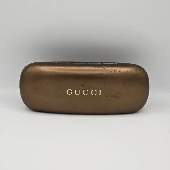 Vintage Gucci Glasses Case W/ Velvet Interior (No Glasses Included) Used