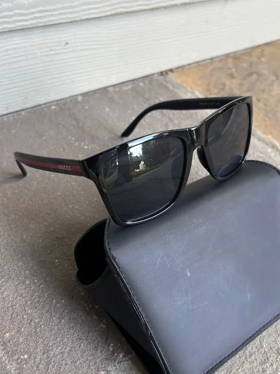 Gucci Logo Stripe Sunglasses