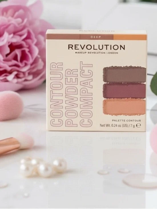 Revolution Contour Powder Compact - Deep - Neutral Contouring Trio
