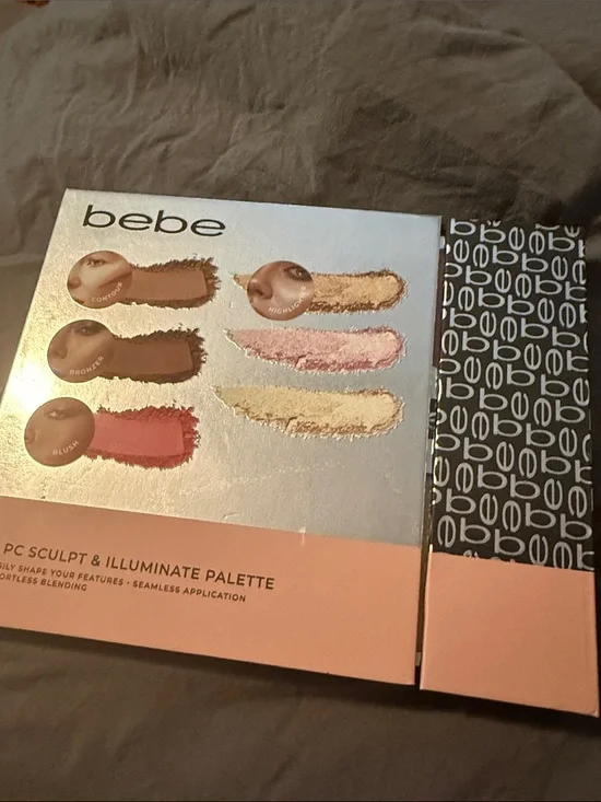 bebe Sculpt & Illuminate Palette - Pink, Peach, Gold, Brown