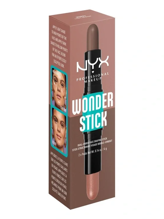 NYX Professional Wonder Stick Dual Stick Light Medium WSR03 NIB Full Size