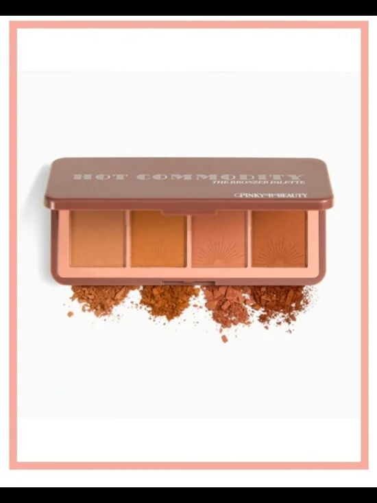 NIB Hot Commodity Bronzer & Contour Palette - Pinky B Beauty Full Size