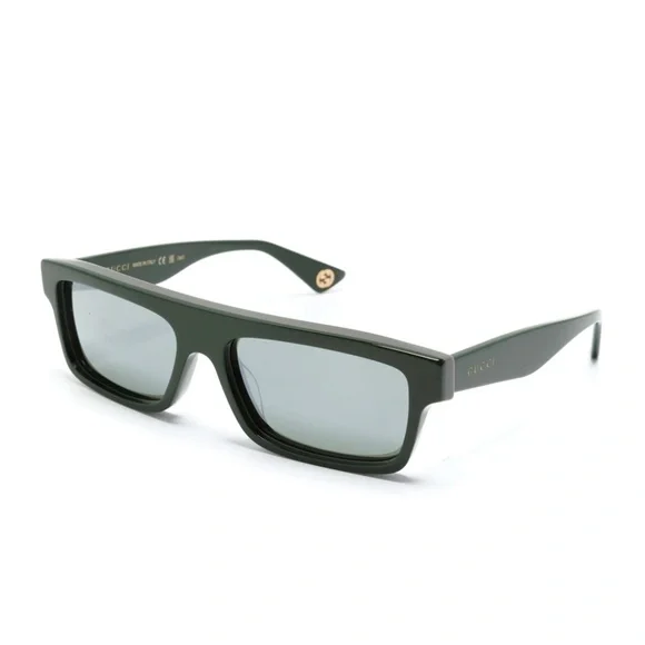 NWT Gucci GG1616S-003 Green On Square 57mm Sunglasses