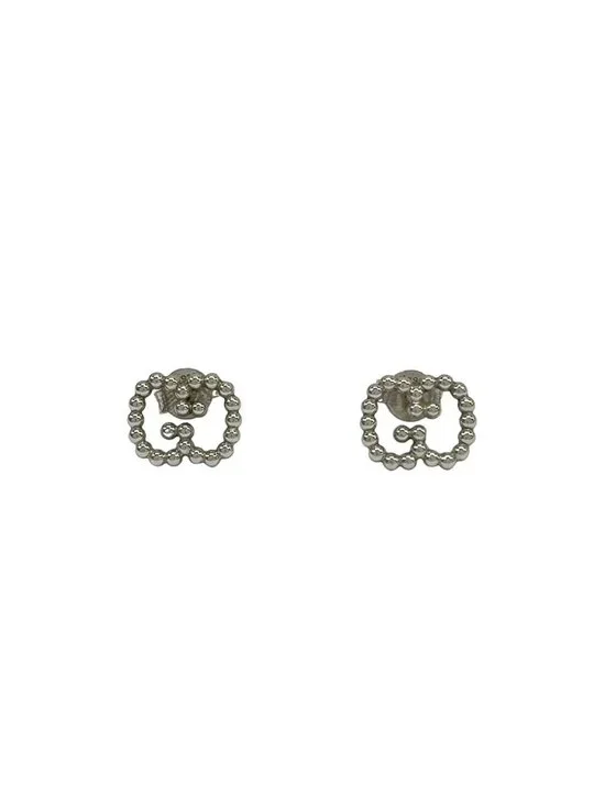 Gucci Earrings Interlocking Silver