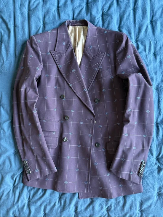GUCCI MEN’S DOUBLE-BREAST BLAZER SIZE 46R