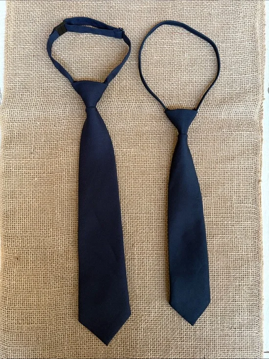 AFTCO Navy Blue Kids Adjustable Ties Set of 2