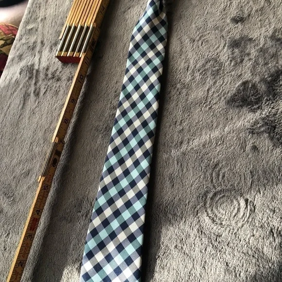 𝅺CHILDREN Plaid snap on Tie‎