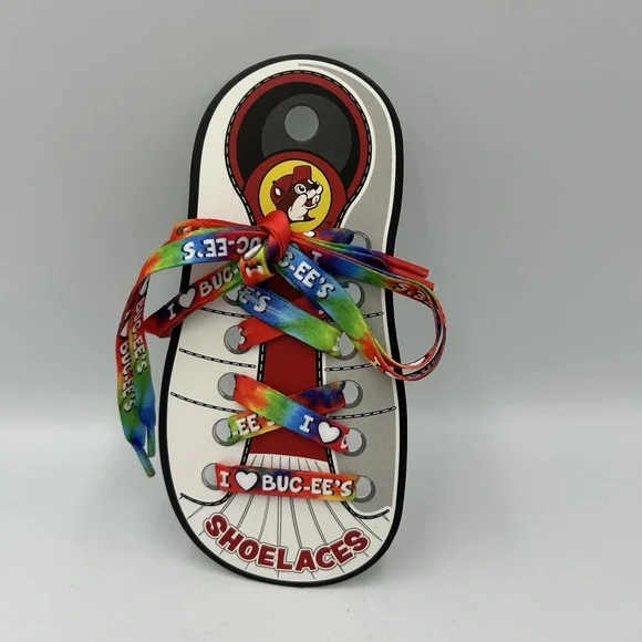 Authentic Buc-ee Shoe Laces Set Of 2‎ Laces Tie Dye