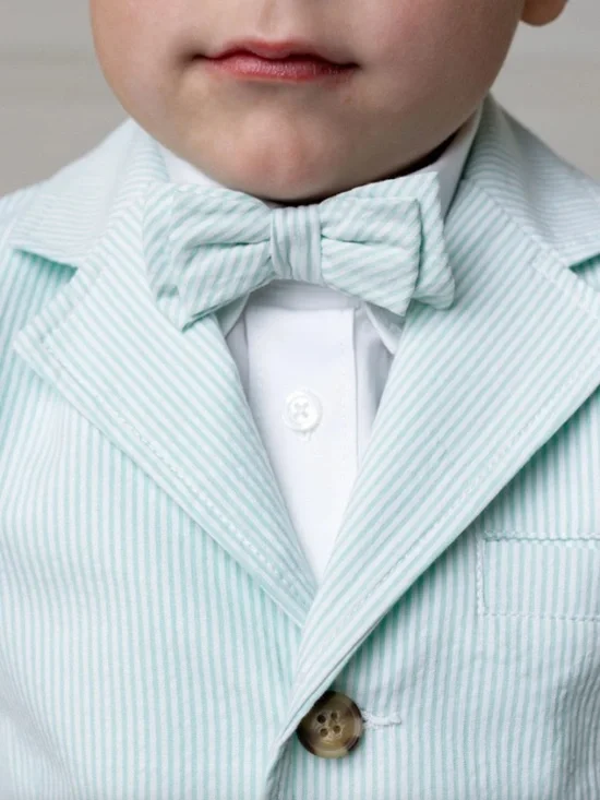 Hope & Henry Green Seersucker Bow Tie (Small) NWOT