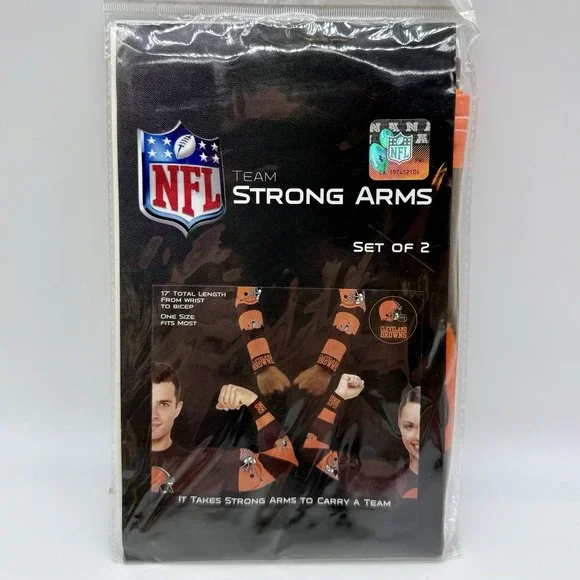 NFL Cleveland Browns Strong Arm Fan Sleeves(2) Little Earth Licensed OSFM‎ 17