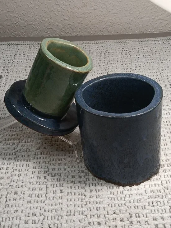 Handmade Artisan Pottery French - Style Butter Dish Keeper