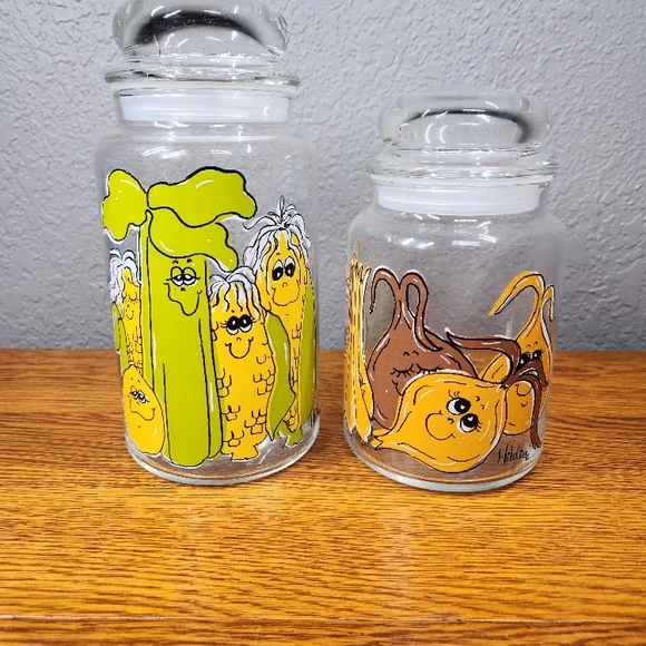 Anchor Hocking Hildi glass canisters