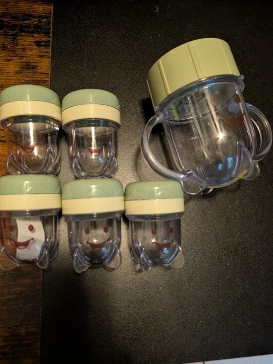 Baby Bullet Replacement Set in Light Green and Clear
