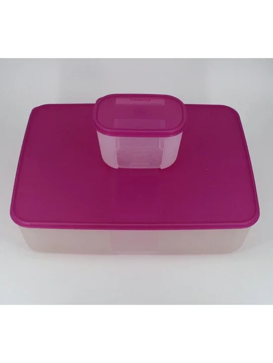 Vintage Tupperware 13 Pc Mixed Lot Storage Containers with Lids Various Sizes