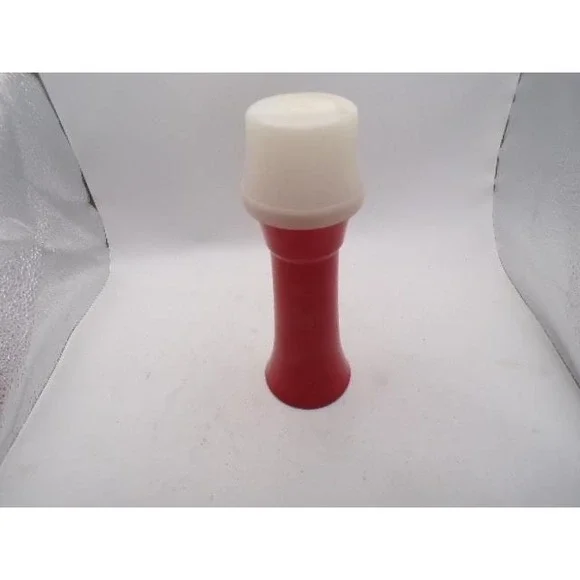 Vintage Tupperware Red Ketchup Sauce Dispenser with White Cap and‎ Pump Lid