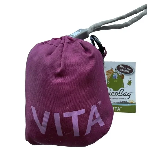 ChicoBag Vita Reusable Shopping Bag Boysenberry Shoulder‎ Straps VSBB Purple