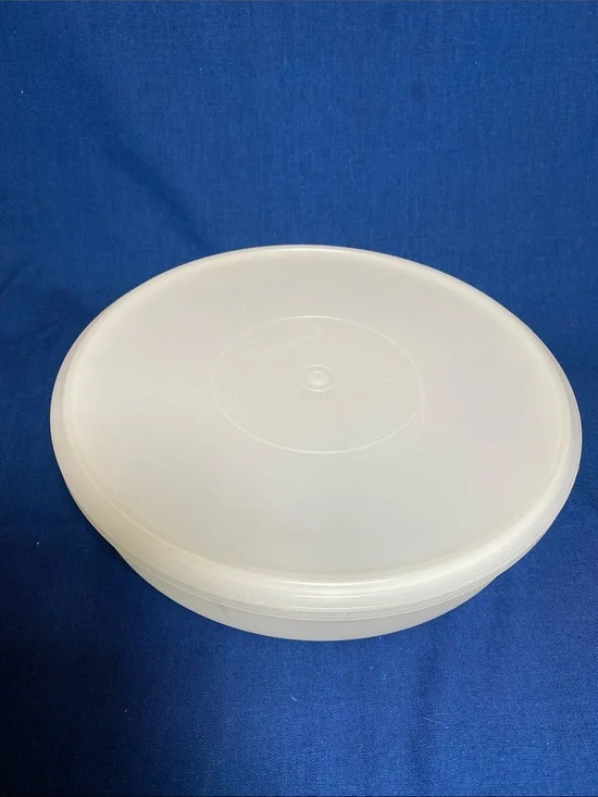 Tupperware 12”Round Cupcake, Pie & Cookie Container & Lid Vintage
