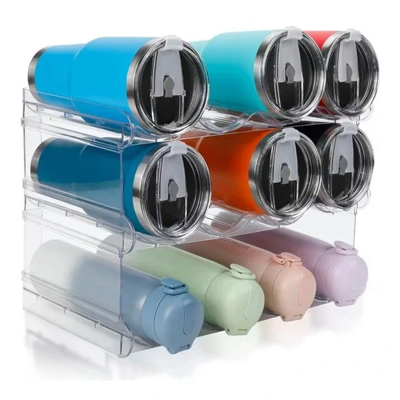Stackable Water Bottle Organizer Holder 3 Tier [J]