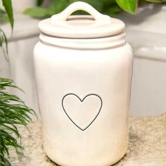 Rae Dunn Storage Heart Canister Mint Condition Canister Love Cookie Jar Storage