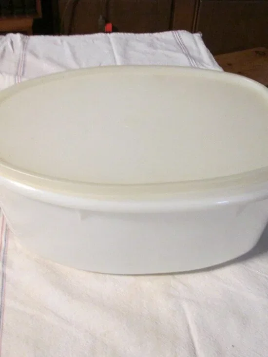 Vtg 3 pc Tupperware ham turkey chicken saver with rack