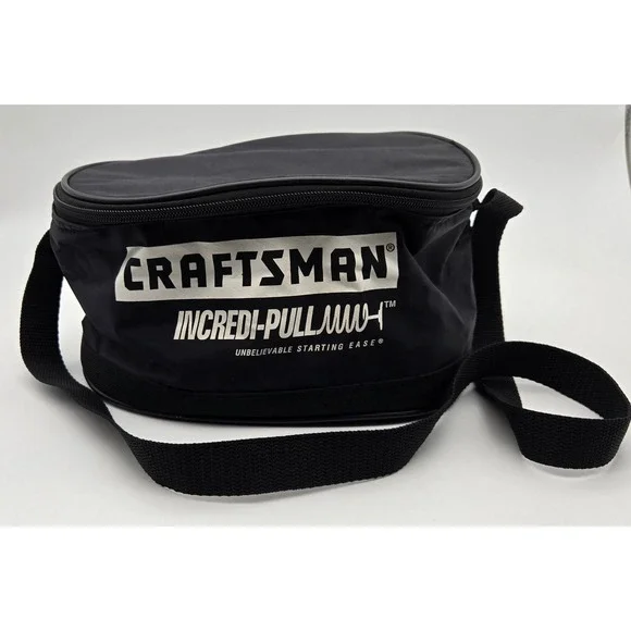 Craftsman Incredi-Pull Mens Large Black‎ Insulated Cooler Bag Zipper Nylon
