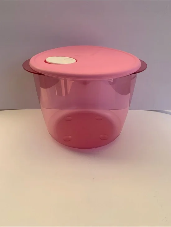Pink Microwave-Safe Food Storage Bowl with Vent Lide  3.3 L