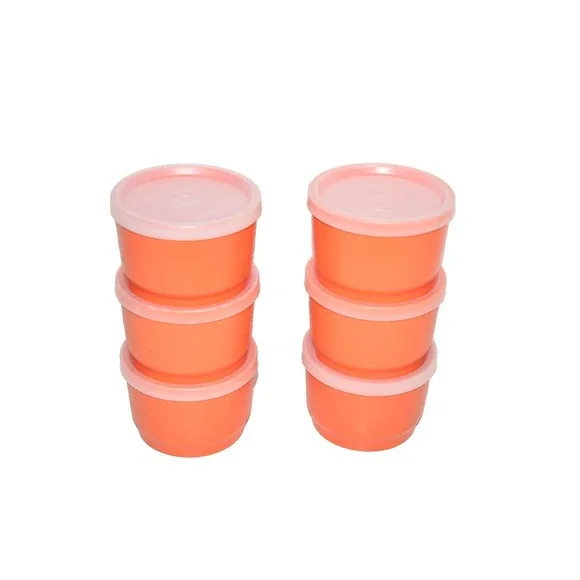6pc Orange Tupperware 2