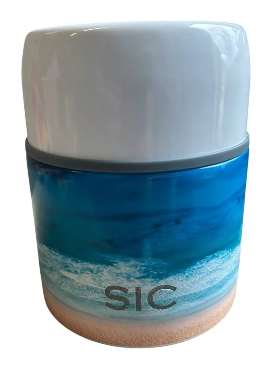 SIC Cup Insulated  Hot Cold Food Container Colorful School Office Lunch NWOT